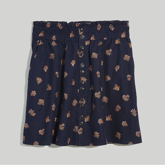 Madewell Dresses & Skirts - Madewell Baby Corduroy Paperbag Button-Front Mini Skirt XL